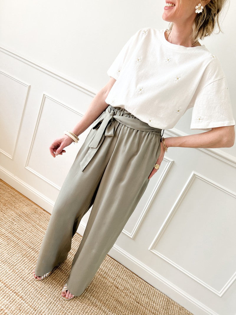 Pantalon "Maurane" Kaki