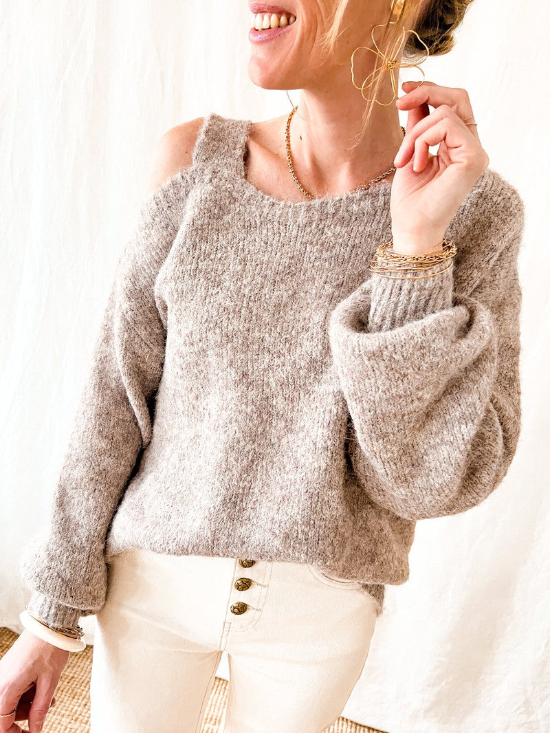 Pull "Claire" Taupe