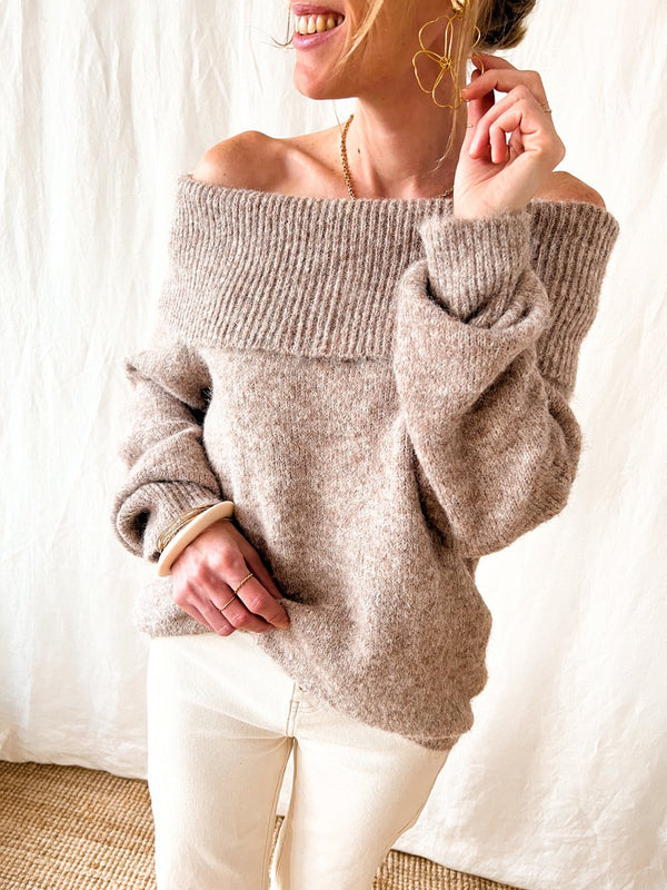 Pull "Sonia" Taupe