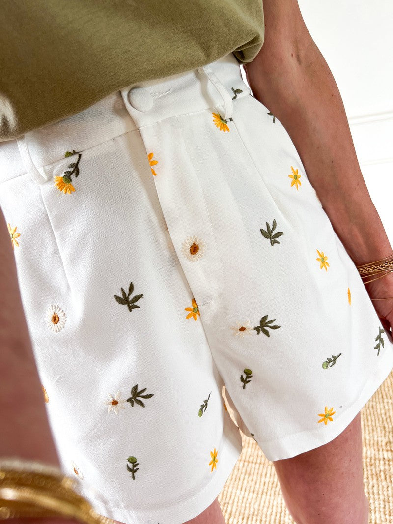 Short "Chloé" Fleurs